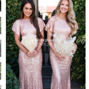 XL Rose Gold Formal Gown
